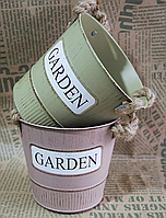 💛Кашпо відерце металеве "Garden"