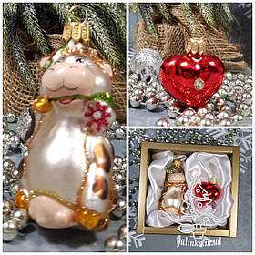 Корова и сердечко (2шт) набор игрушек Irena