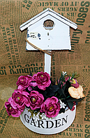 💛Кашпо дерев'яне "Будиночок"