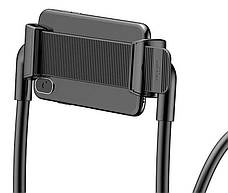 Тримач для смартфона Baseus New Neck-Mounted Lazy Bracket Чорний (SUJG-ALR01), фото 6