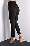 Жіночі чорні брюки щільний тіар, фото 2