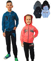 Детский спортивный костюм с капюшоном,турецкая детская одежда,детская одежда из Турции,двунитка мальчик, 6 лет