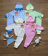 Байковый ясельный спортивный костюм для малышей, теплый детский комплект для новорожденных девочка, 24