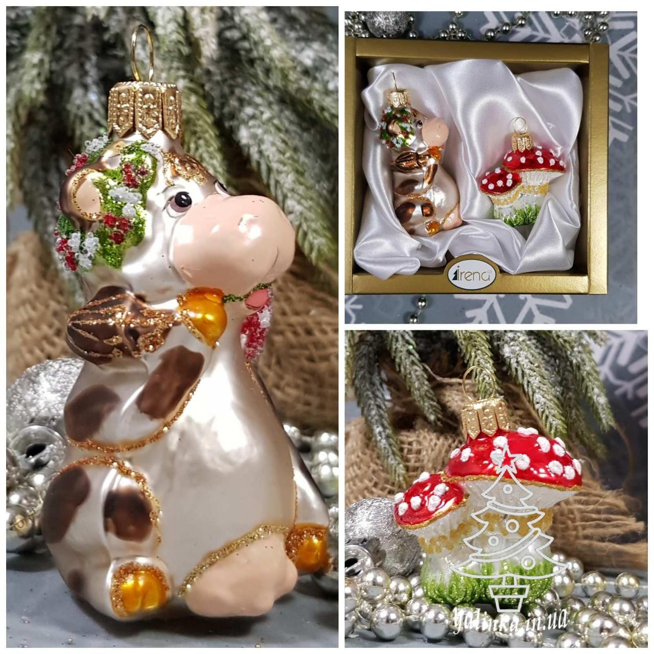 Корова і гриби (2шт) набір іграшок Irena