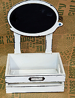 💛Кашпо дерев'яне з крейдною дошкою 2 в 1