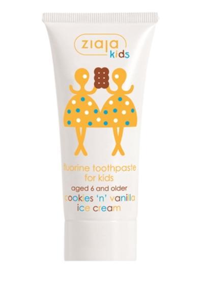 Зубная паста для детей Ziaja Печенье и ванильное мороженое 50 мл - фото 1 - id-p887045788