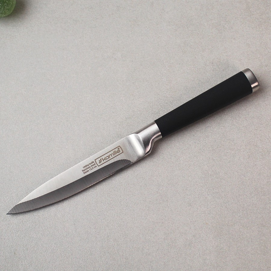 Ніж кухонний універсальний з нержавіючої сталі з порожнистими ручками "soft touch"