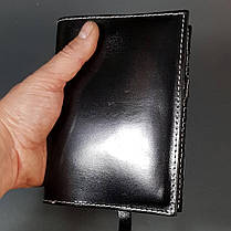 Щоденник А6 чорний шкіряний 2021 рік натуральна шкіра шкіра, фото 5