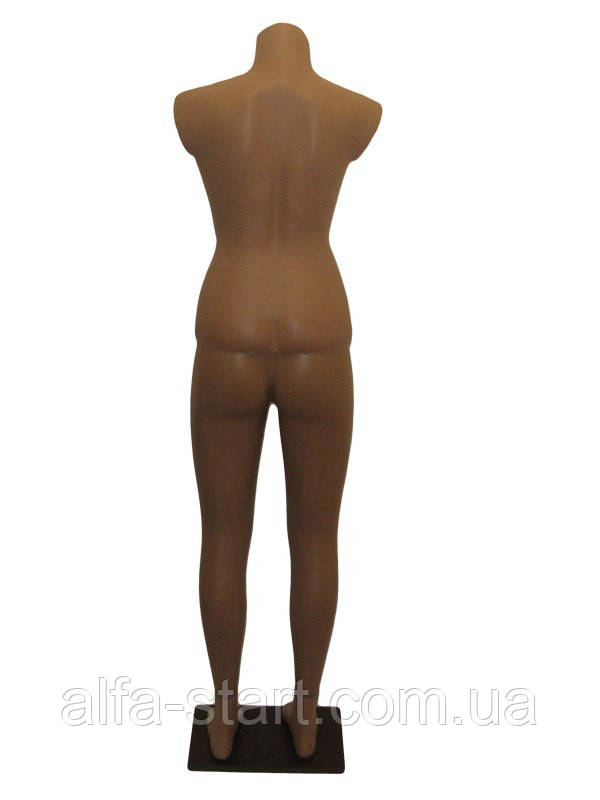 Манекен женский в полный рост телесного цвета с сосками на подставке - фото 2 - id-p193449263