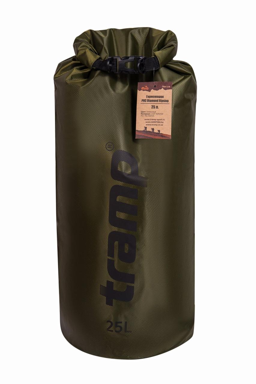 Гермомішок Tramp PVC Diamond Rip-Stop оливковий 25 л