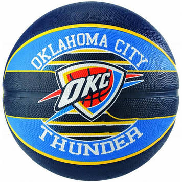 М'яч баскетбольний розмір 7 Spalding NBA Team OC Thunder
