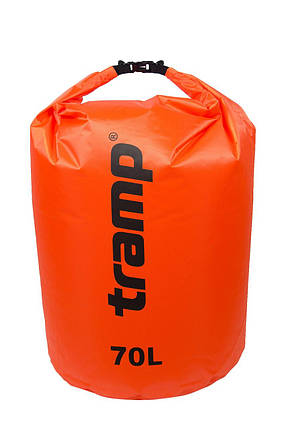 Гермомішок Tramp PVC Diamond Rip-Stop жовтогарячий 70 л, фото 1