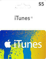 Карта оплаты iTunes Gift Card 5$ (5 долларов) для App Store карта пополнения счета iTunes Store и AppStore