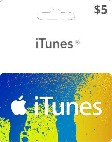 Карта оплаты iTunes Gift Card 5$ (5 долларов) для App Store карта ...