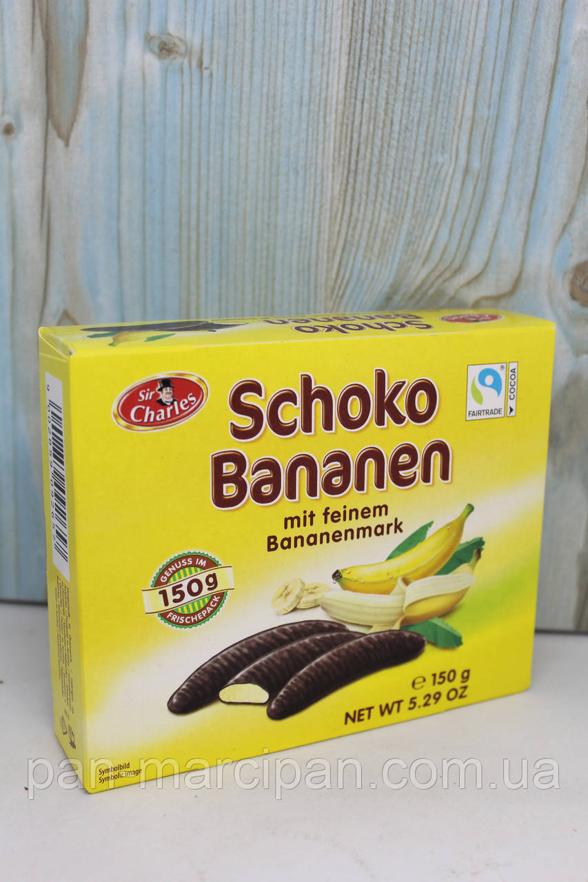 Цукерки Sir Charles Schoko Bananen 150g Австрія