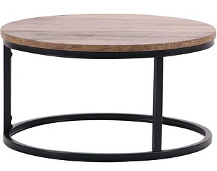 Стіл журнальний Colorado-2 чорний/МДФ дуб шервуд