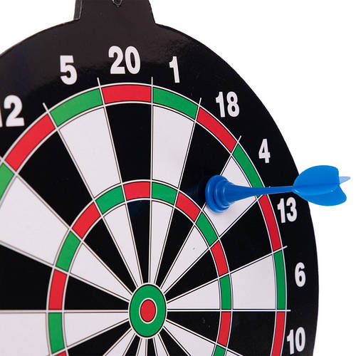 Мишень для игры в дартс магнитная двусторонняя Baili 12in (6 дротиков ...