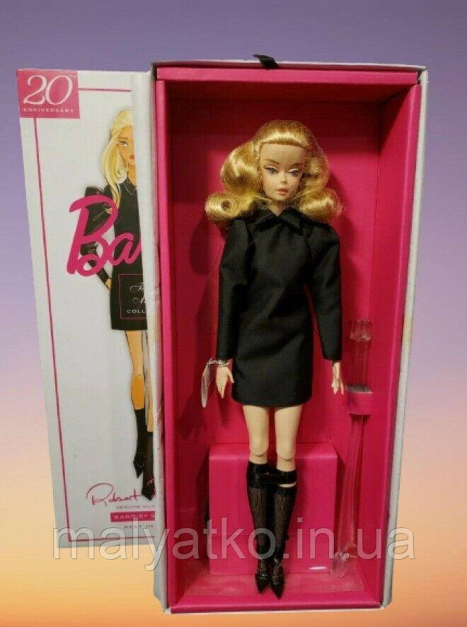 Лялька Барбі колекційна Модель Barbie Fashion Model Best In Black Silkstone, фото 1