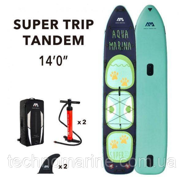 Надувная доска SUP Aqua-Marina Super Trip Tandem-Family 14 - фото 1 - id-p1347860483