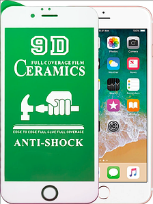 Скло Ceramic (гнучке) iPhone 6 / 6s Біле