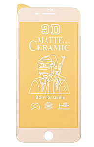 Захисне скло Ceramic Matte (гнучке матове) iPhone 6 / 6s Біле