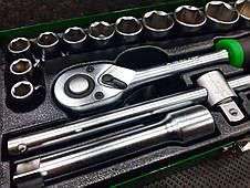 Набор инструментов для авто 1/2" 16ед. (6pt) TOPTUL GCAD1607, фото 4