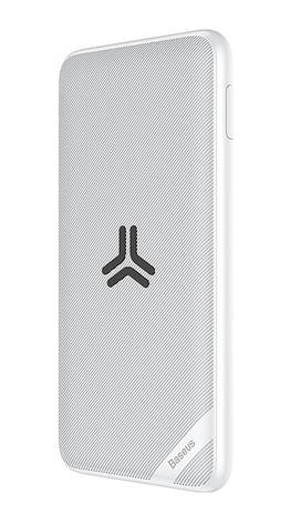 УМБ Power Bank (зовнішній акумулятор) для телефону Baseus S10 БЗП 10000 мАгт Білий (PPS10-02), фото 3