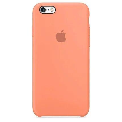 Чохол Silicone case для IPhone 8 Peach жовтогарячий
