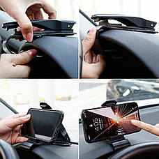 Тримач (автотримач) для телефону в машину Baseus Mouth Car Mount Чорний (SUDZ-01), фото 3