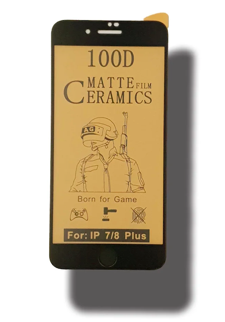 Захисне скло Ceramic Matte (гнучке матове) iPhone 7 Plus/8 Plus Чорний