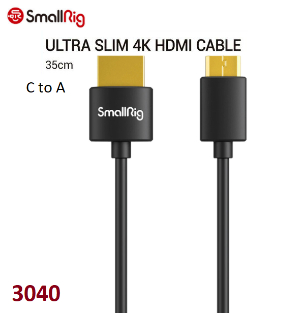 HDMI кабель SmallRig Ultra Slim 4K HDMI Cable (C to A) 35cm 3040 (3040)