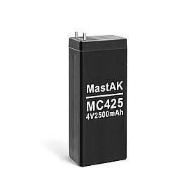 Акумуляторна батарея MC425 MastAK 4 V 2500 mAh 22x50x100 мм Вага 235 г AMG олив'яно-кислотна