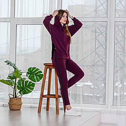 Качественный женский спортивный повседневный костюм с лампасом Asos стильный модный Бордовый Бежевый Чёрный