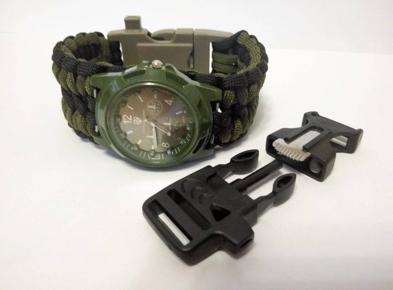 

Кварцевые Часы "Gemius Army" и браслет выживания 4 в 1