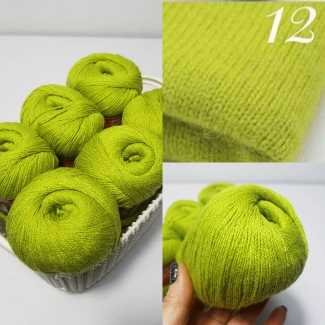 

Пряжа Кашемир № 12 Фисташка