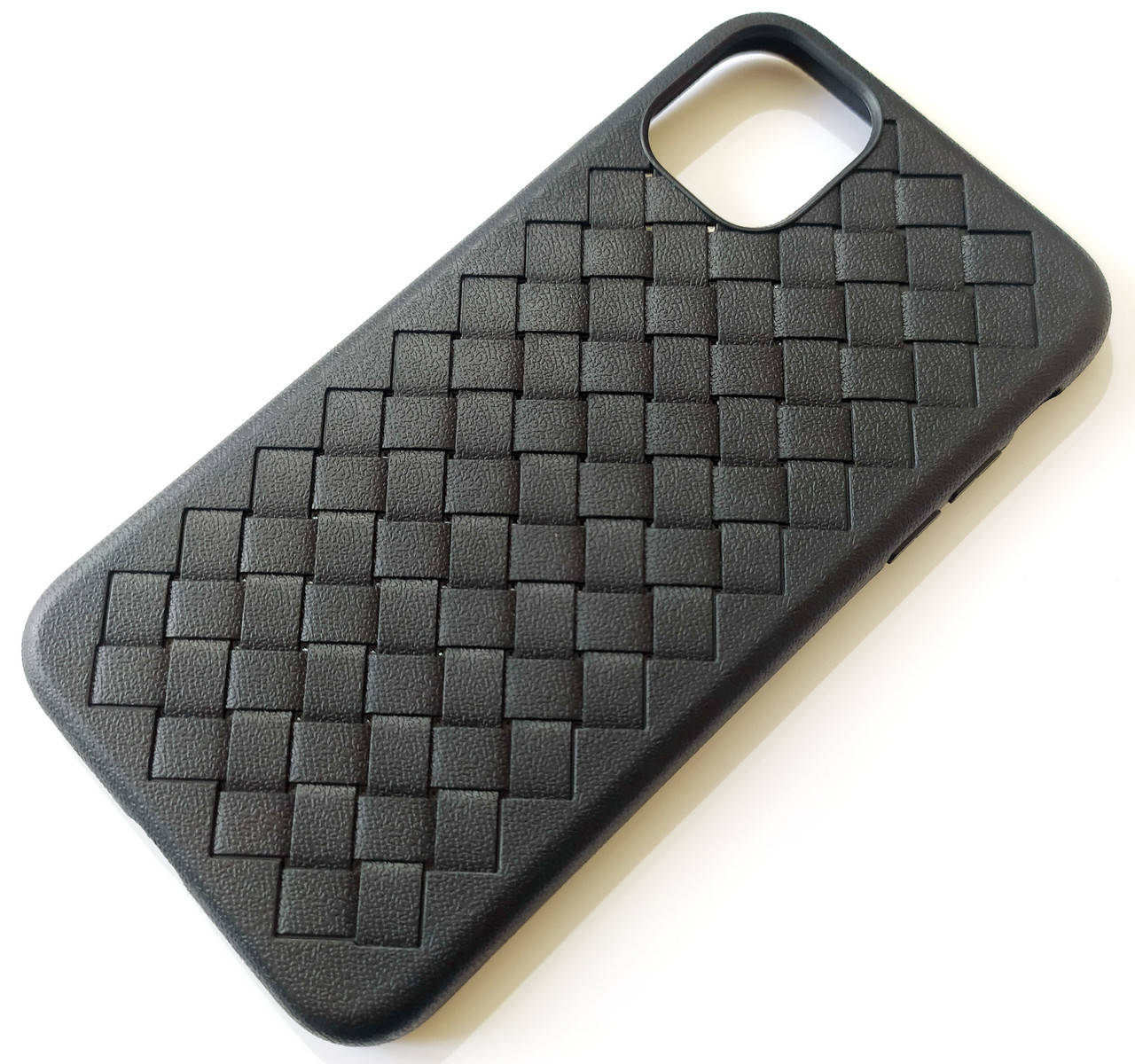 

Чехол для Apple iPhone 11 плетеный TPU Woven черный