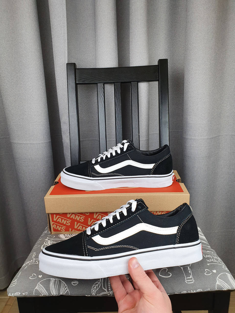 

Кеды унисекс Vans Old Skool Черный, Черно-белый