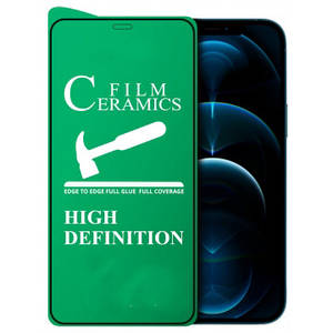 Захисне скло Ceramic (гнучке) iPhone 12 Pro Max Чорний