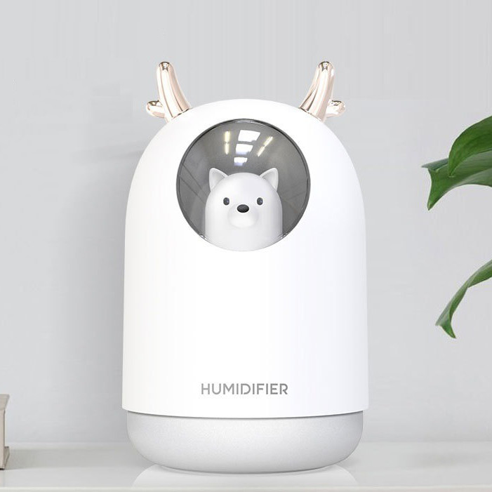 Увлажнитель воздуха, Домашний любимец, USB Aroma Humidifier M106 Аромалампа с LED-подсветкой, White - фото 3 - id-p1346866731