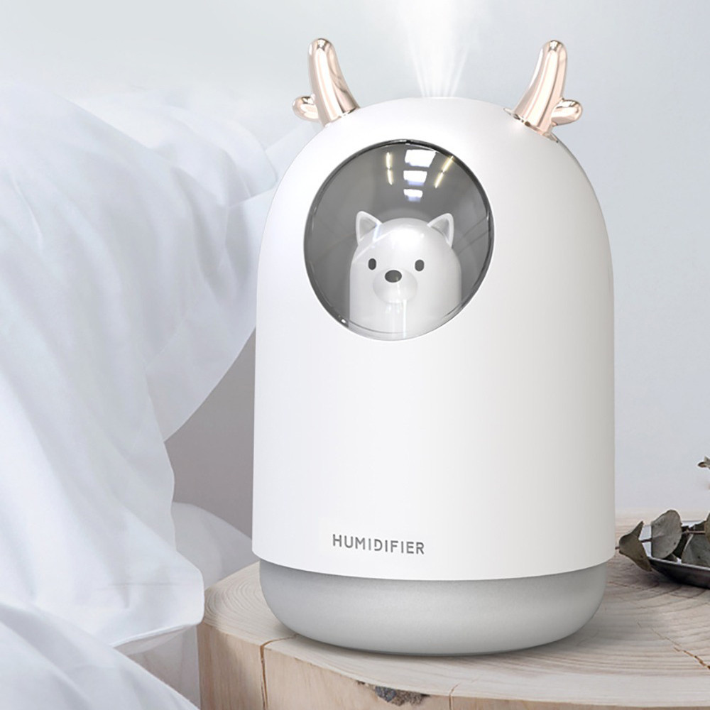 Увлажнитель воздуха, Домашний любимец, USB Aroma Humidifier M106 Аромалампа с LED-подсветкой, White - фото 4 - id-p1346866731