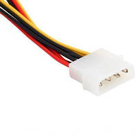 Переходник питания MOLEX IDE 4pin на 2x SATA 15pin адаптер кабель