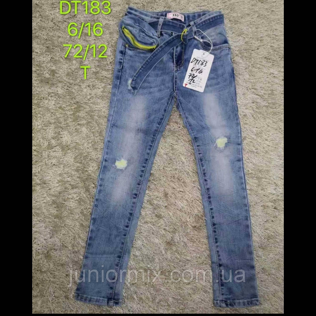 Підліткові джинси для дівчаток оптом S&D