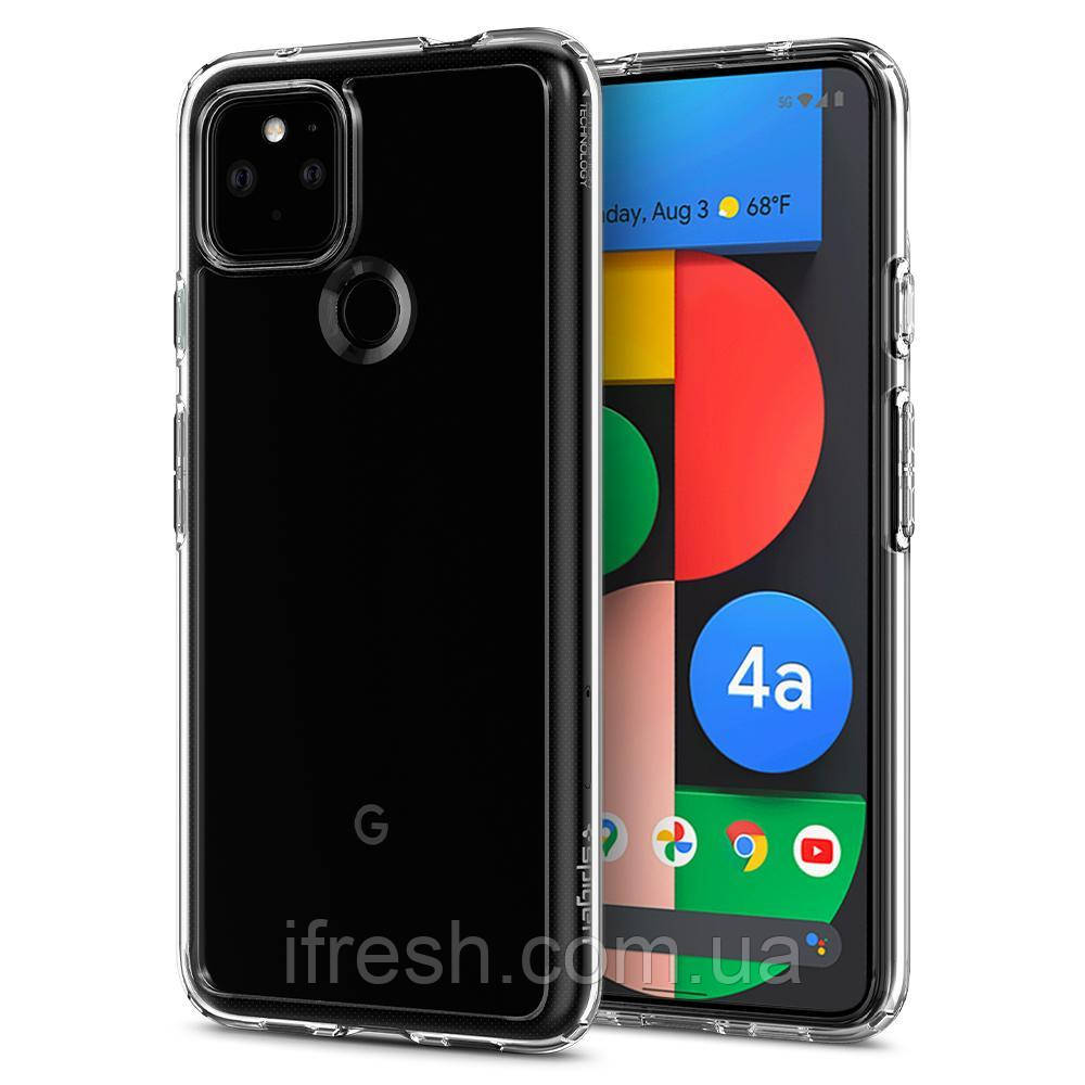 Чохол Spigen для Google Pixel 4a (5G) — Ultra Hybrid, Crystal Clear (ACS01881), фото 1