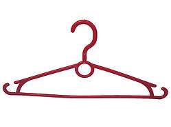 Червоні вішалки плічка 40 см із пластику для одягу з обертовим гачком