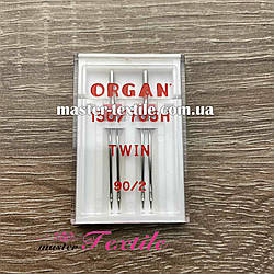 Игла двойная универсальная Organ Twin 90/2