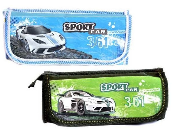 Пенал-косметичка Kidis 1отд. + 1 кишеня на липучці 8908 "Sport car" 20,5*8