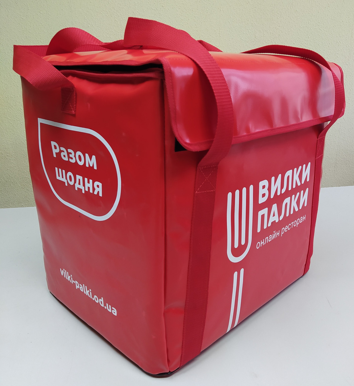 Велика термосумка для кур'єрської доставки їжі, піци, суші. Сумка для ...