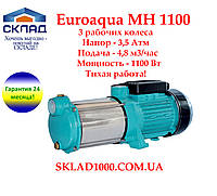 Трехколесный насос для полива, дома Euroaqua MH 1100. 1100 Вт, 4,8 м3/час. 3.5 Атм.