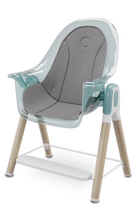 Стілець для годування 2 в 1 Lionelo MAYA GREEN TURQUOISE