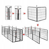 Металевий вольєр для собак і цуценят висота 60 см, фото 7